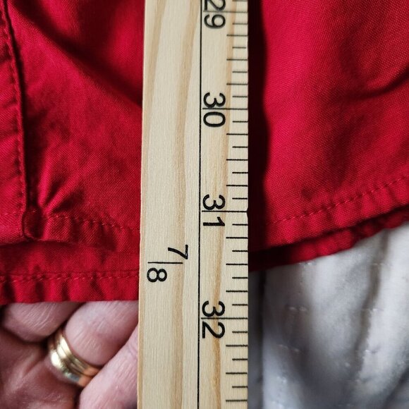 Torrid Red Emma Babydoll Tunic Blouse Long Sleeve Size 2 - Picture 9 of 10